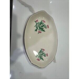Oval china plate